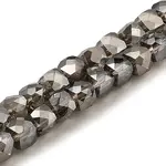 Electroplate Transparent Glass Beads Strands