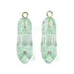 Transparent Resin Rhinestone Pendants