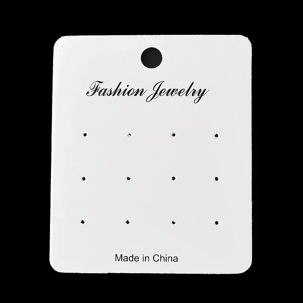 Rectangle Paper Earring Display Cards