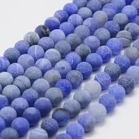 Frosted Natural Weathered Agate Beads Strands