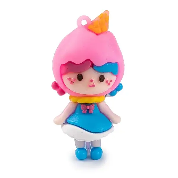 Girl Doll PVC Plastic Pendants