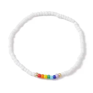 Glass Seed Beaded Stretch Bracelets