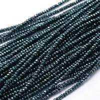 Faceted Rondelle Full Rainbow Plated Electroplate Glass Beads Strands