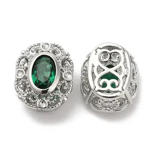 Brass with Glass Multi-Strand Links