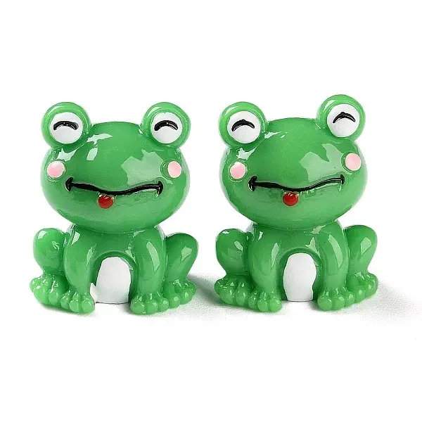 Cartoon Cute Resin 3D Frog Figurines