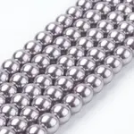 Eco-Friendly Dyed Glass Pearl Round Beads Strands