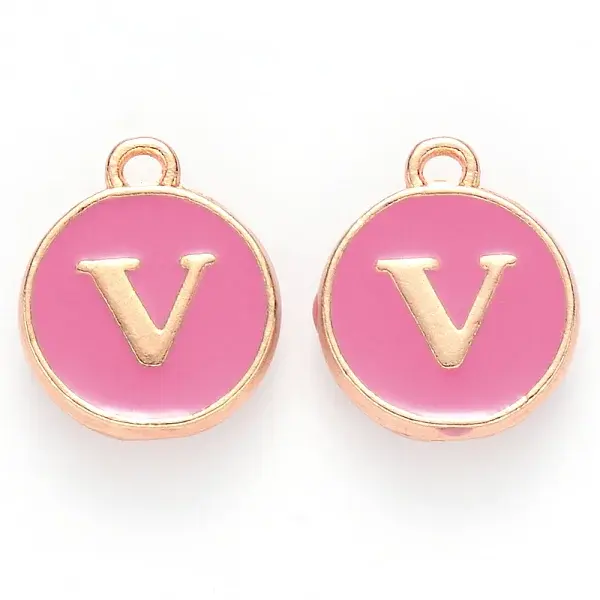 Golden Plated Alloy Enamel Charms
