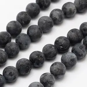 Natural Larvikite Beads Strands