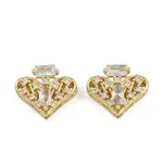 Brass Pave Cubic Zirconia Multi-strand Links