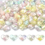 100Pcs 5 Colors Transparent Acrylic Beads