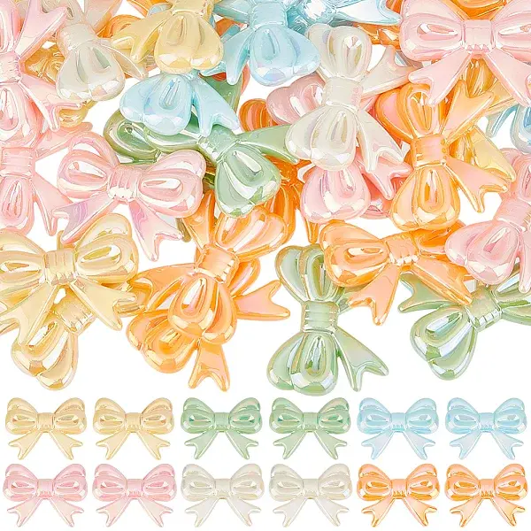 50Pcs Opaque Acrylic Beads