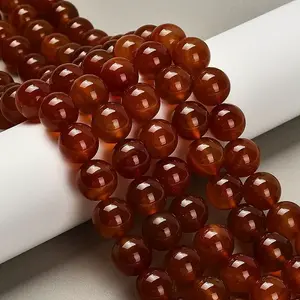 Dyed Natural Carnelian Beads Strands