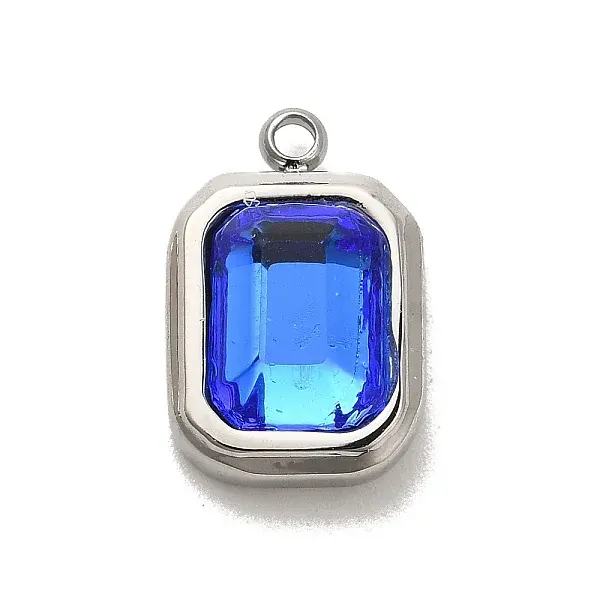 304 Stainless Steel Glass Pendants