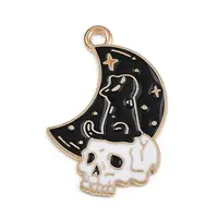 Halloween Alloy Enamel Pendants
