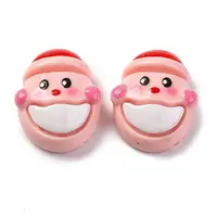 Pink Christmas Theme Resin Cabochons
