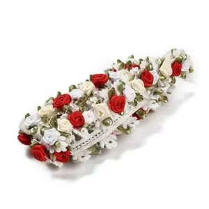 Polyester Flower Embroidery Lace Trim