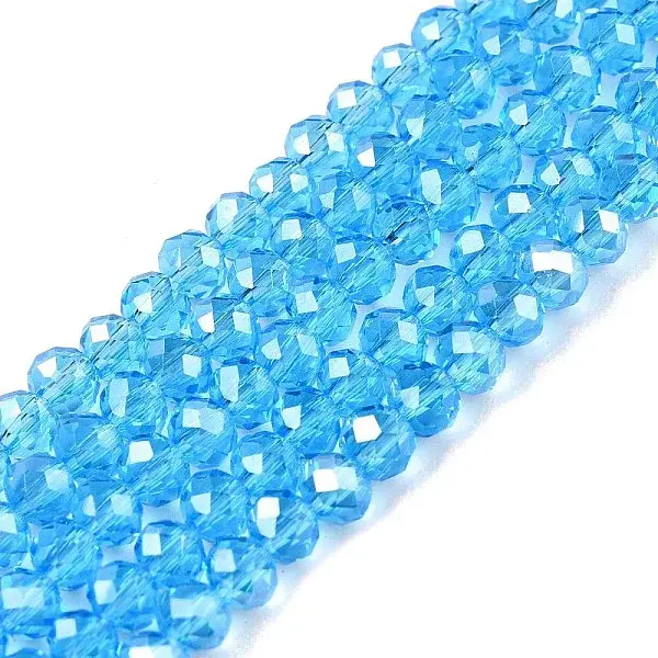 Electroplate Glass Beads Strands