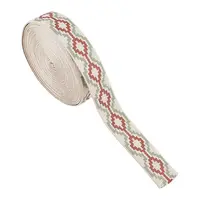 10 Yards Polyester Jacquard Cross Ribbon