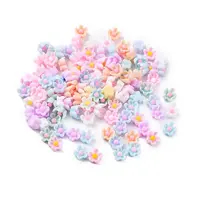 Flower Opaque Resin Cabochons