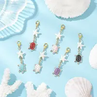 Alloy Enamel Turtle Pendant Decoration