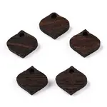 Natural Wenge Wood Rhombus Charms