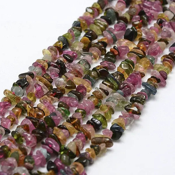 Natural Multicolor Tourmaline Beads Strands