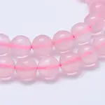 Pink Color Natural Madagascar Rose Quartz Beads Strands