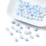 Two Tone Opaque Baking Painted Glass Beads Strands