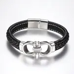 Men's Braided Leather Cord Bracelets