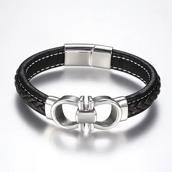 Men's Braided Leather Cord Bracelets