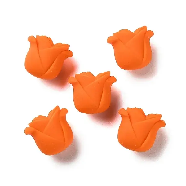 Rose Shape Silicone Beads