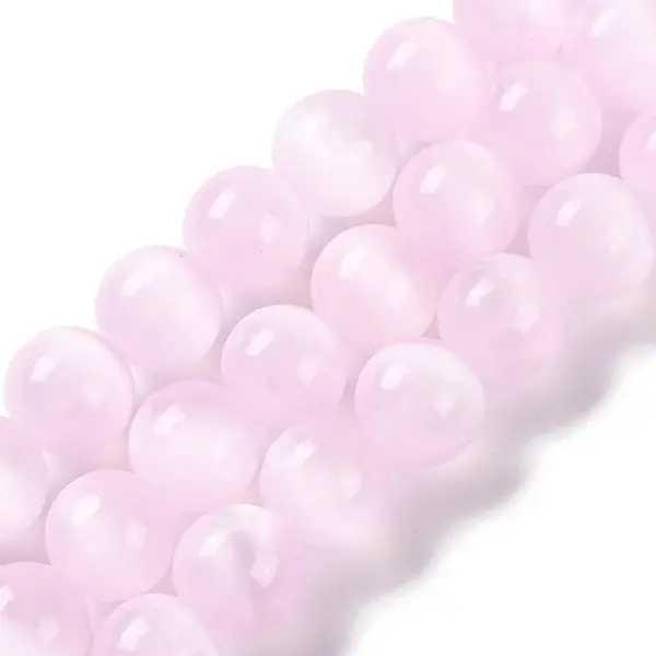 Natural Selenite Beads Strands