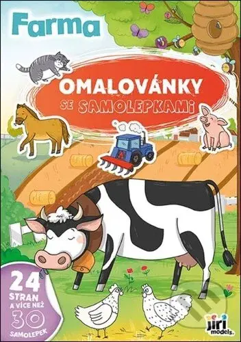 Omalovánky A4 se samolepkami Farma - kniha z kategorie Omalovánky