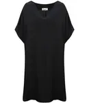 Pri Smooth, loose and comfortable basic mini tunic dress