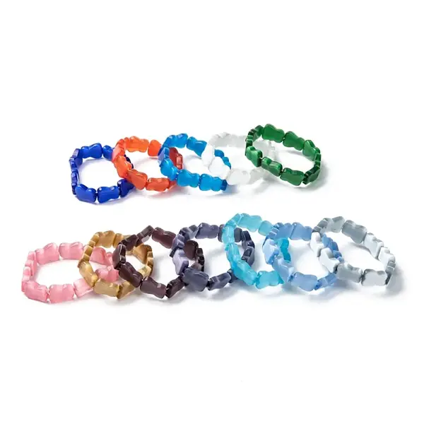Cat Eye Beads Stretch Bracelets