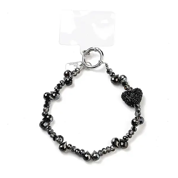 Glass & Iron Beads Mobile Straps