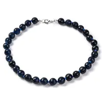 Star Cut Round Natural Jade(Dyed & Heated) Beaded Necklaces for Women