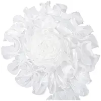 4.6-5 Yards Polyester Satin Chiffon Wavy Lace