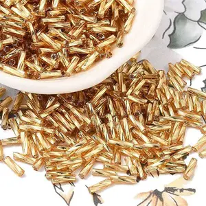 Glass Twist Bugle Beads