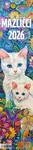 Nástěnný kalendář Mazlíčci 2026 (vázanka / kravata)