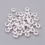 Acrylic Horizontal Hole Letter Beads