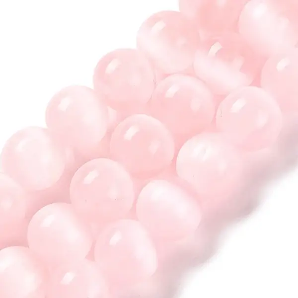 Natural Selenite Beads Strands