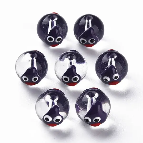 Transparent Glass Enamel Beads