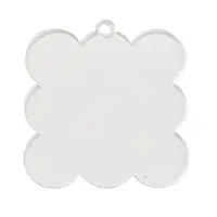 Transparent Acrylic Blank Pendants