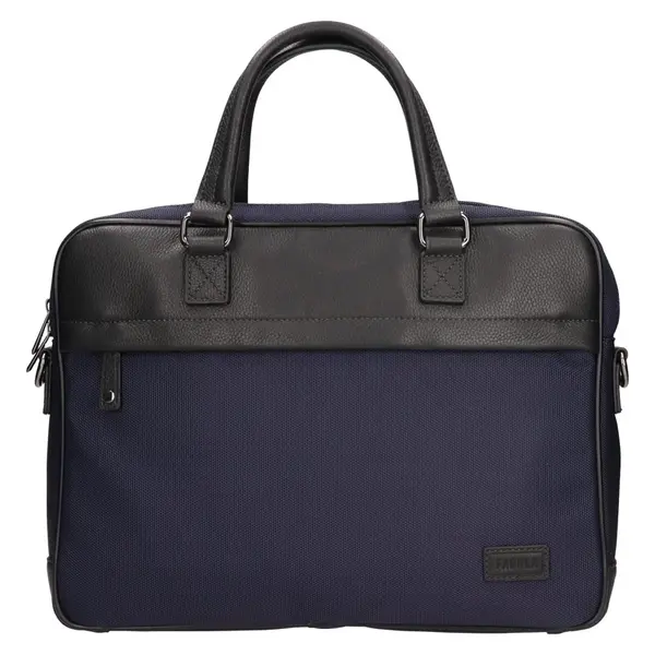Pánská pracovní taška na notebook Fagola Dios - černo-modrá