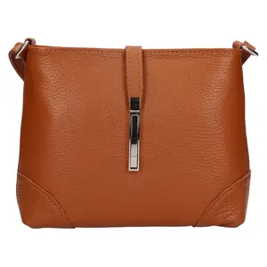 Dámská kožená crossbody kabelka Italia Marlen - koňak
