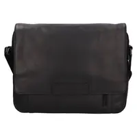 Pánská kožená taška přes rameno The Chesterfield Brand Gili - černá
