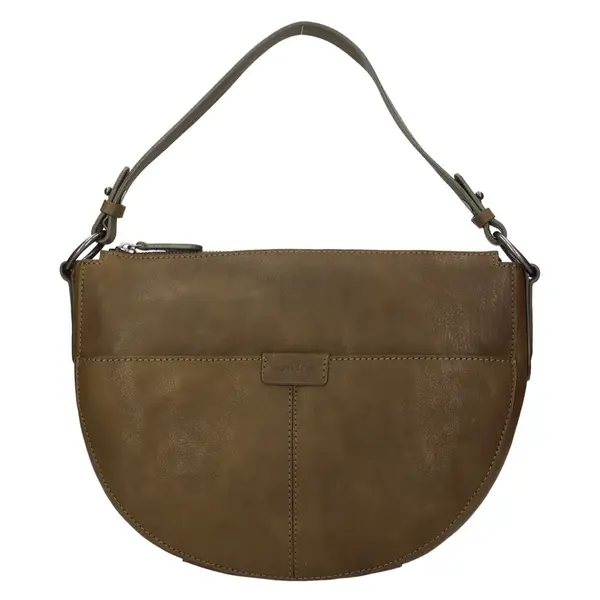 Dámska kožená kabelka Gianní Conti Market - zelená