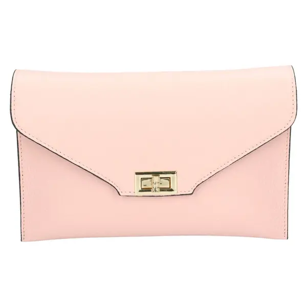 Dámska kožená crossbody kabelka Italia Martes - ružová