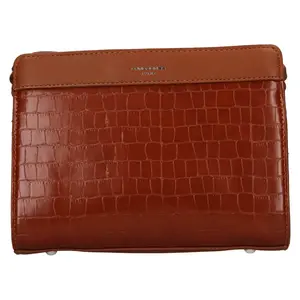 Dámska crossbody kabelka David Jones Siena - koňak